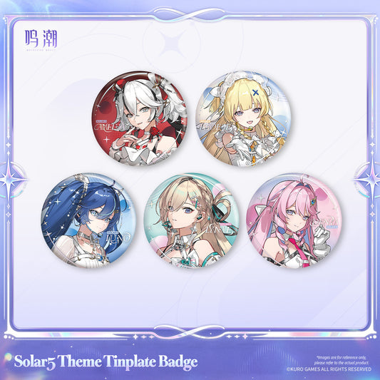 [Pre-Order] Solar5 Theme Tinplate Badge | Wuthering Waves (Within 200 Days)