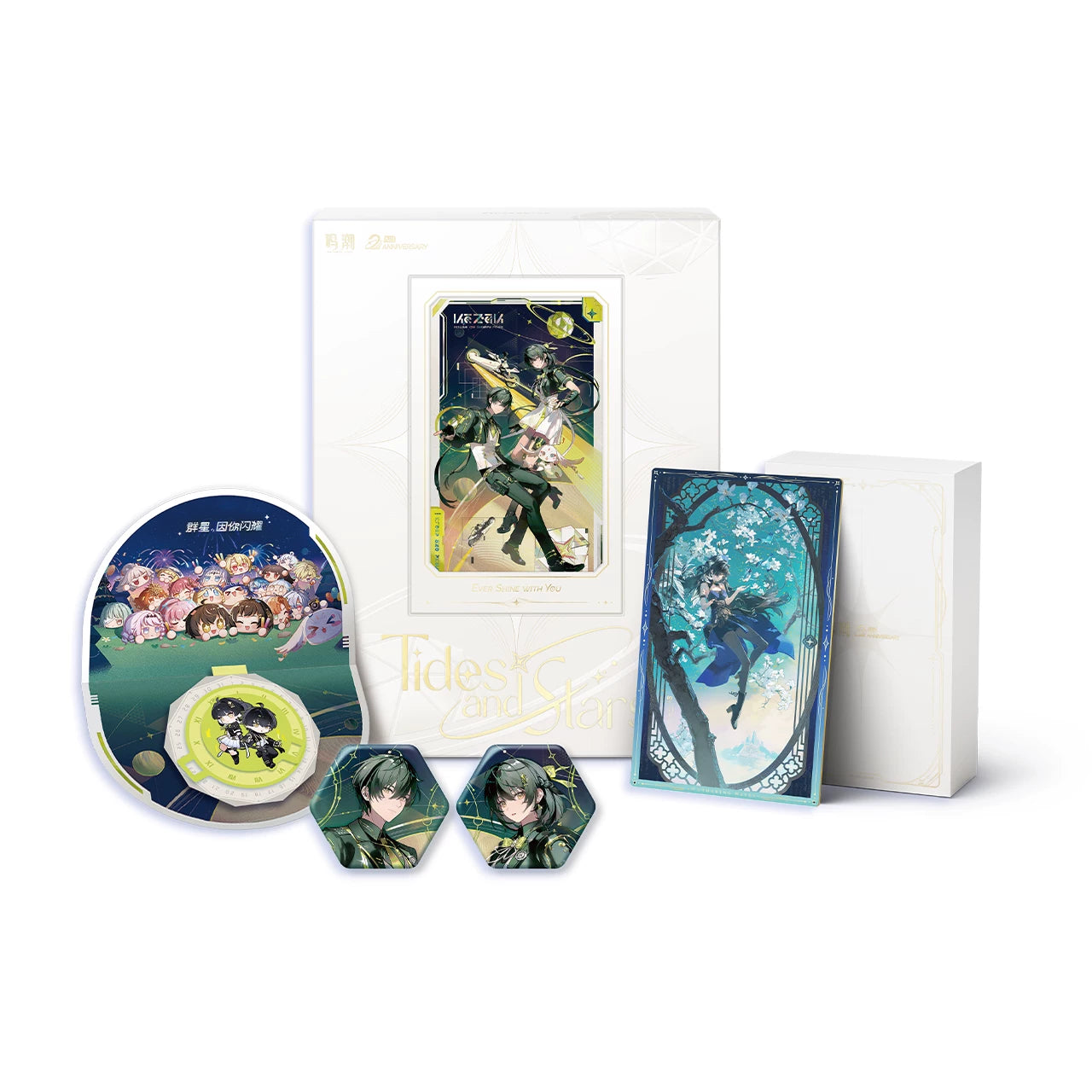 [Pre-Order] Tides and Stars Themed 2nd Anniversary Collectible Card Gift Box | Wuthering Waves (Within 200 Days)